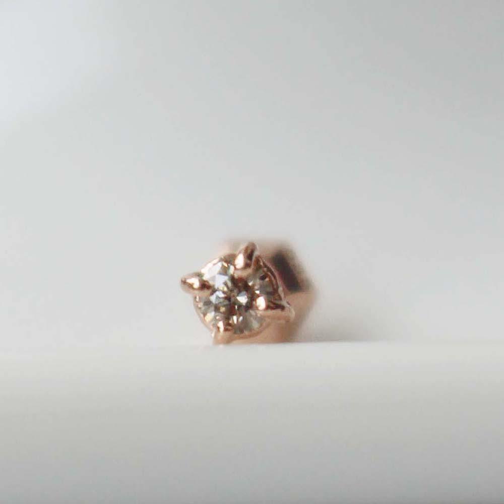 18K 14K 미니 꼬냑 다이아몬드 피어싱 / 귀걸이