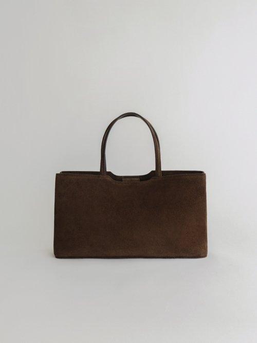 hen tote (brown suede)