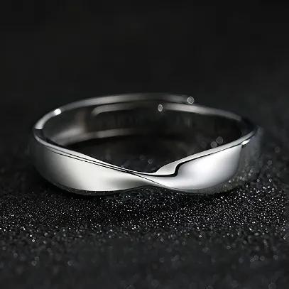 ⚡당일출고⚡ 뫼비우스 꼬임 사이즈 조절 반지 [0020A]