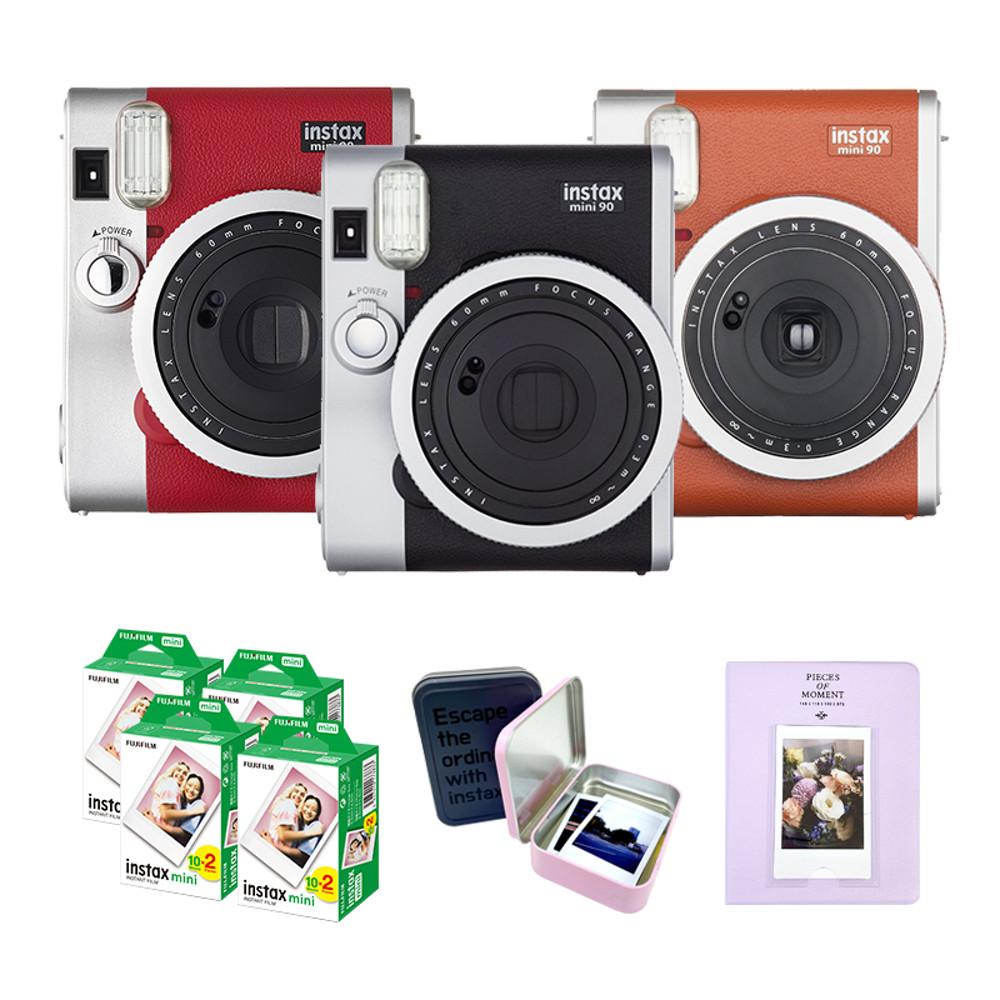 [당일출고] 후지필름 정품 인스탁스 미니90 폴라로이드 카메라+필름80장+선물2종