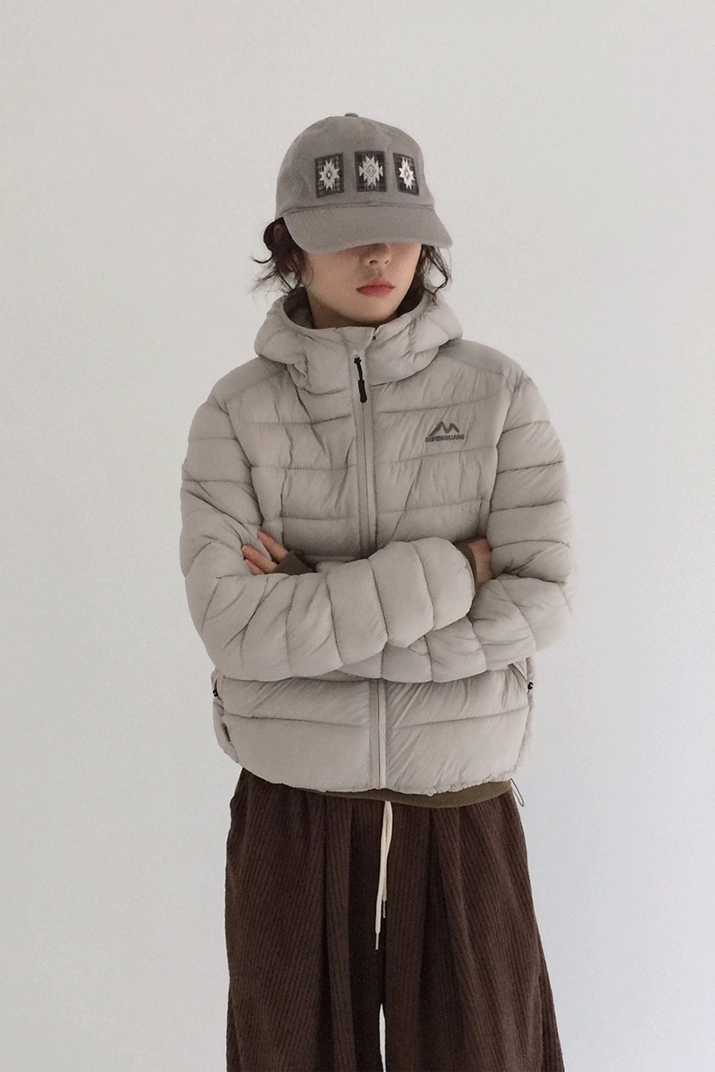 스웨로 경량 후드 패딩