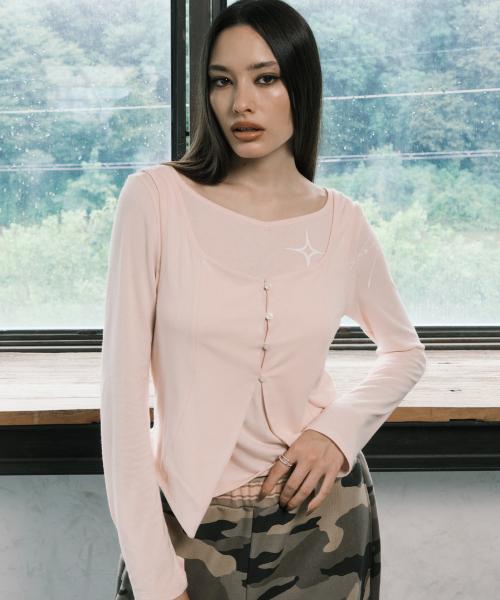 LAYERED L/S PINK