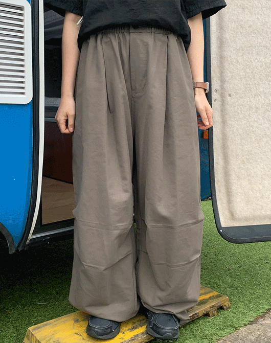 [3일간 new 5% sale] [unisex] 와튼 스트링 핀턱 밴딩 팬츠 (5color)