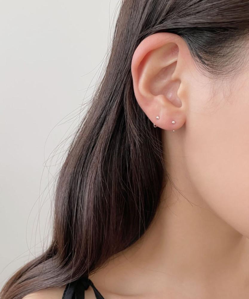 [소예피네/silver925] 써클 훅 콤마 귀걸이 (one color)