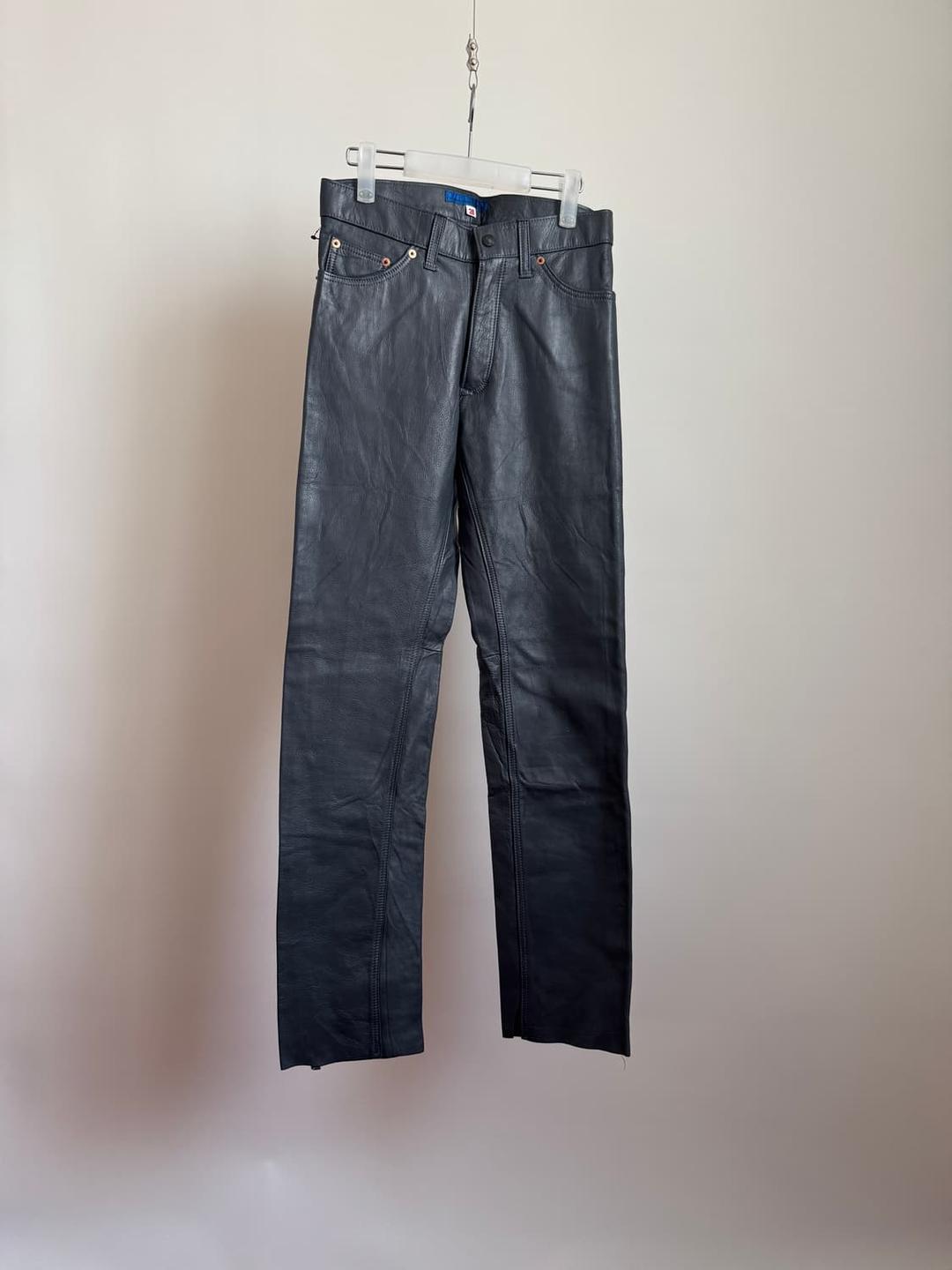 Grey leather pants | 후루츠패밀리