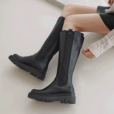 당일발송 [숏/미들/롱~255mm 4컬러 고퀄!]5cm 뒷지퍼 롱 첼시 부츠  3만족 완판!