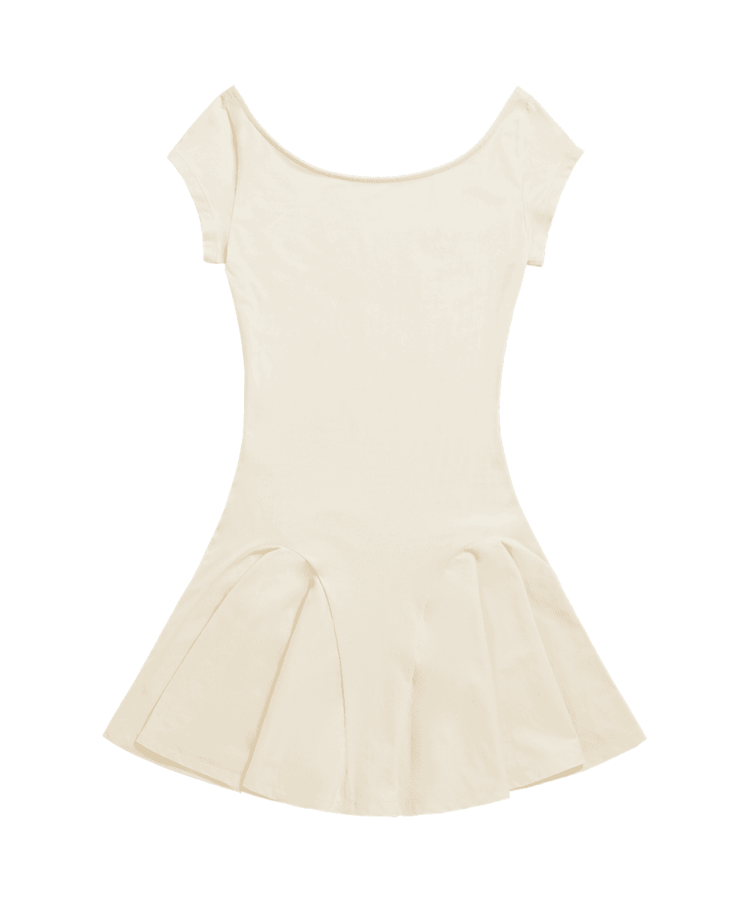 i:e Fluid Capsleeve Dress 01 / Ivory