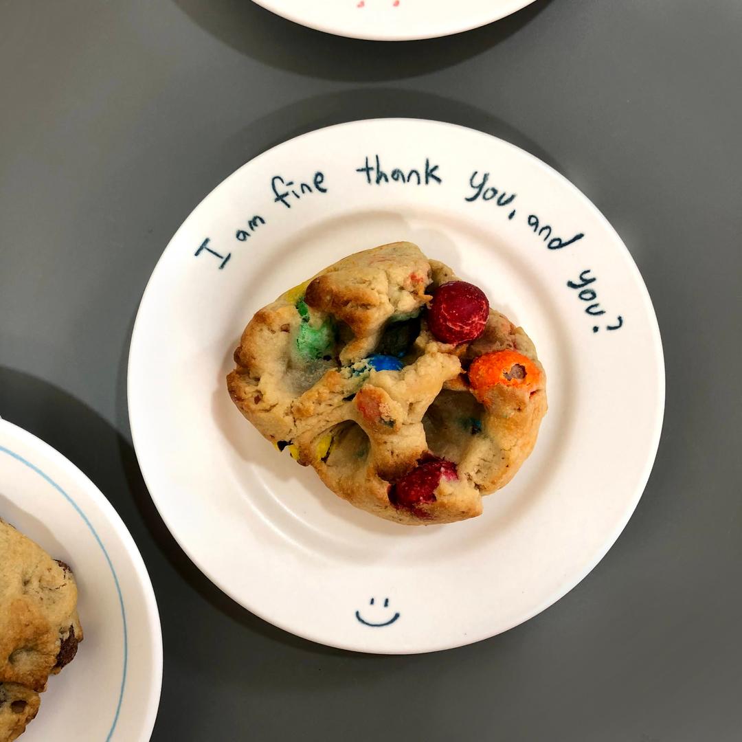 [포터리씨] 아임파인떙큐 접시