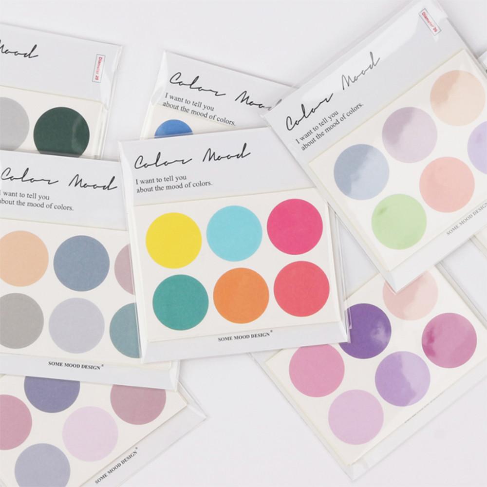 [뉴컬러 추가] 컬러 무드 스티커 M (20mm)