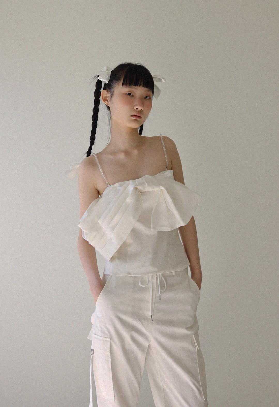 Big Ribbon Jewelry Top, 2color