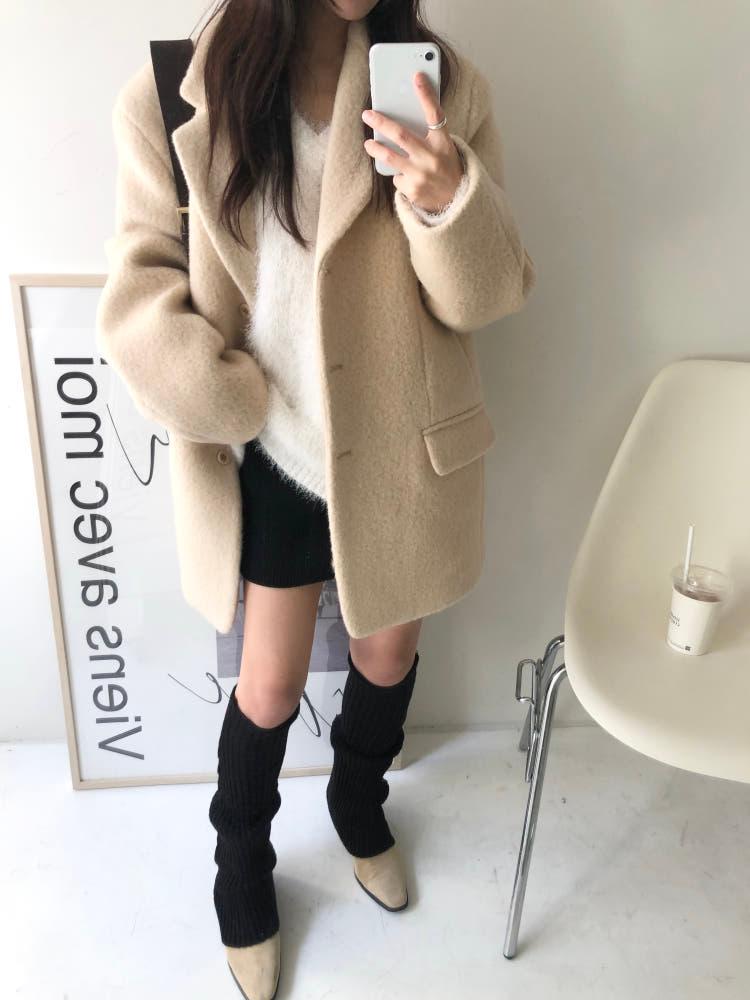 oversize half coat