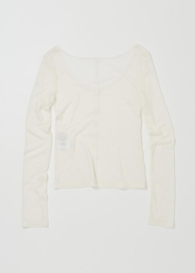 (REORDER) REVERSIBLE LONG SLEEVE TOP IN IVORY