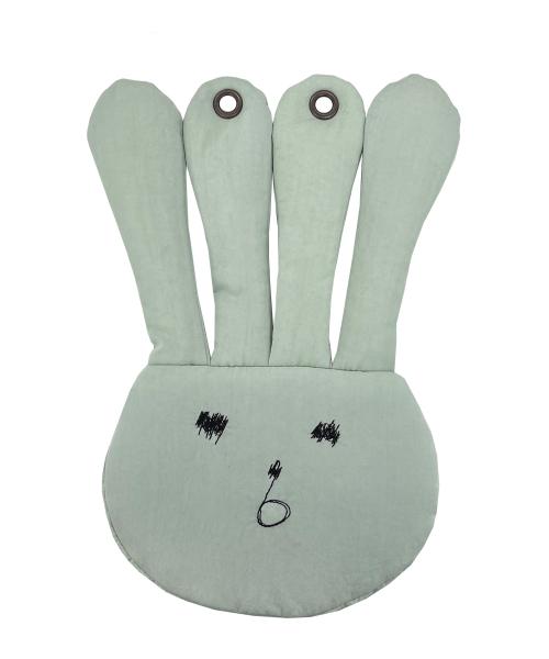 무토 얼굴 자수 미니 크로스백 민트