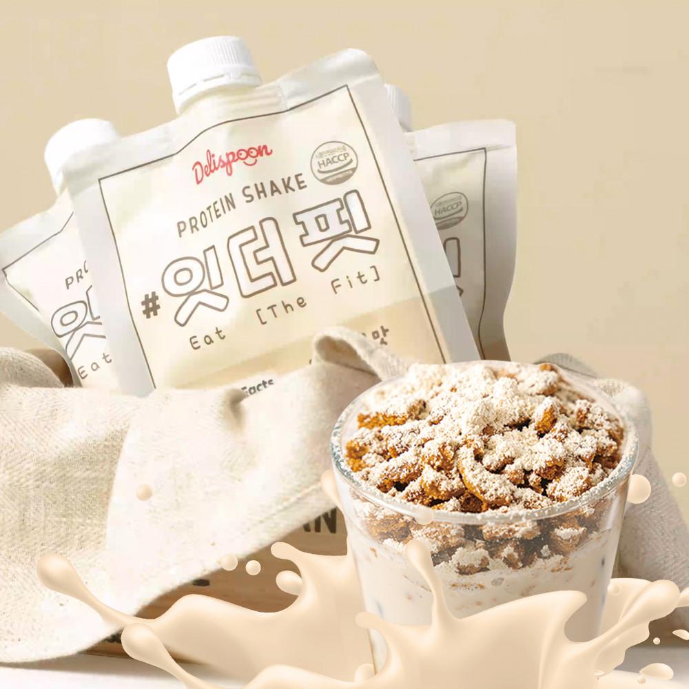 델리스푼 잇더핏 맛있는 식사대용 단백질 프로틴 쉐이크 한끼 5주플랜 35팩 파우치