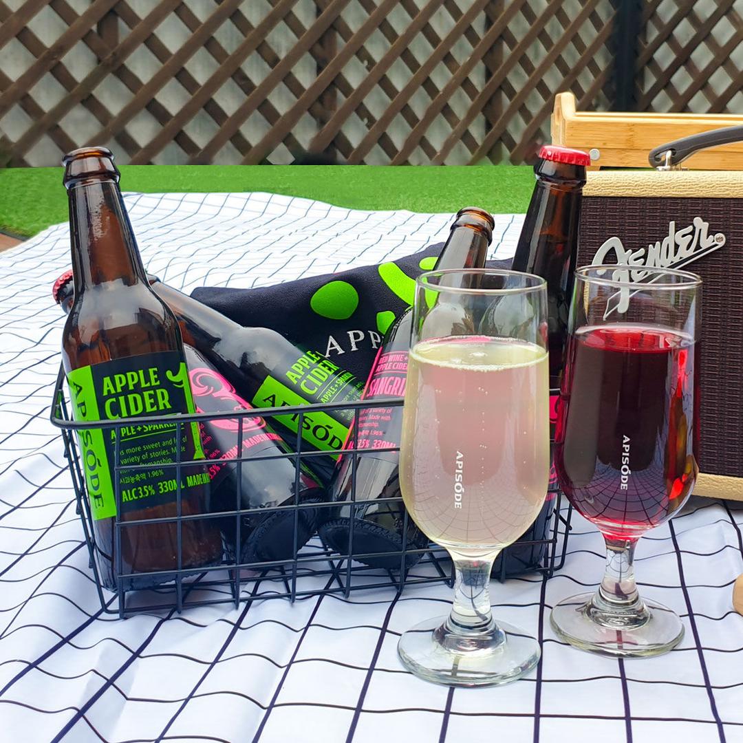 애피소드 피크닉세트 l 상그리아 & 애플사이더 + 전용잔 + 에코백 SET