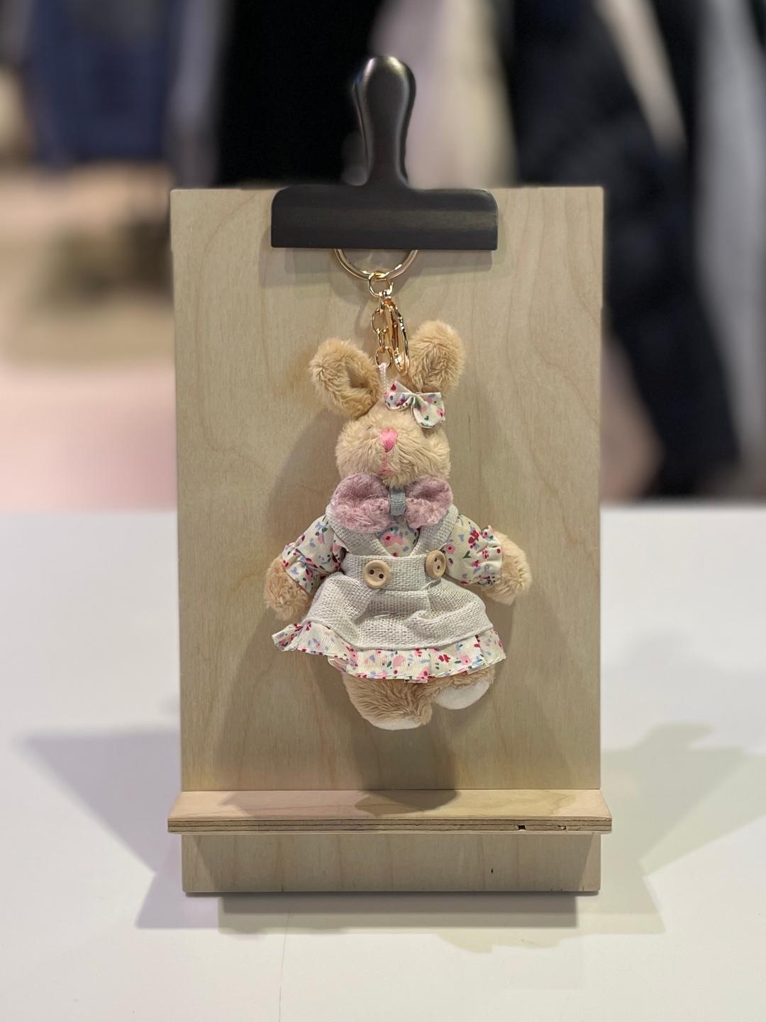 [모스바니] 러블리 플라워 원피스 토끼 키링 (EREAS-U6K207)