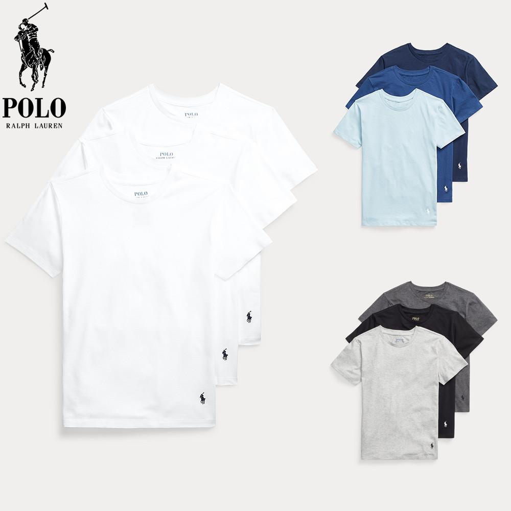[백화점] 폴로 보이즈 라운드 반팔 티셔츠 3팩