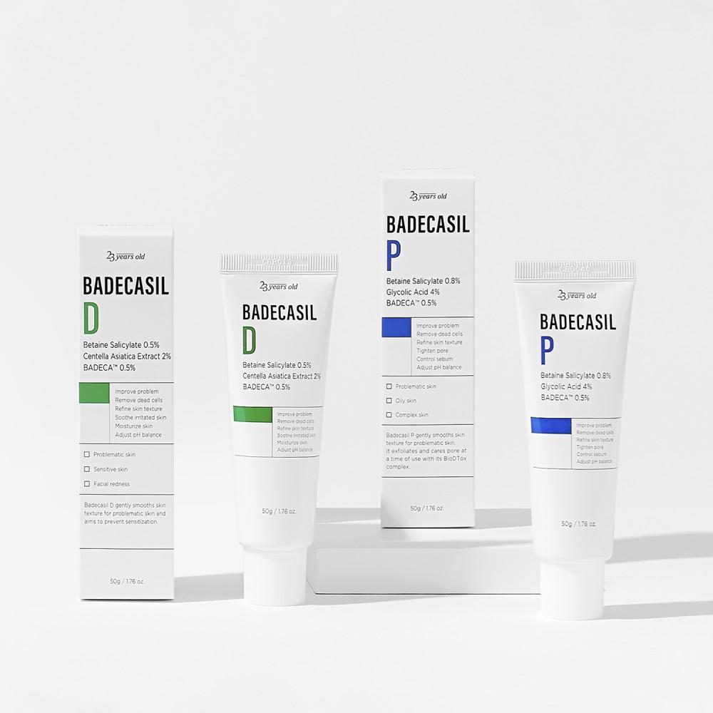 23yearsold 바데카실 논코메도제닉 아하 바하 모공 각질 크림 시카크림50g 1+1