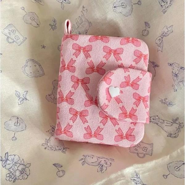 [판타지맨션] 리본 코지 캔버스 동전지갑 카드홀더