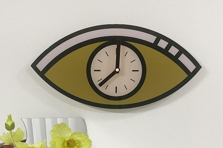 눈모양 아크릴 벽시계