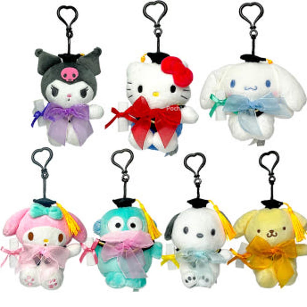 산리오 키링 인형 뉴학사모 헬로키티 쿠로미 시나모롤 마이멜로디 한교동 포차코 졸업식 선물