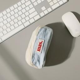 Hapoom pencil cosmetic pouch _ Sky blue