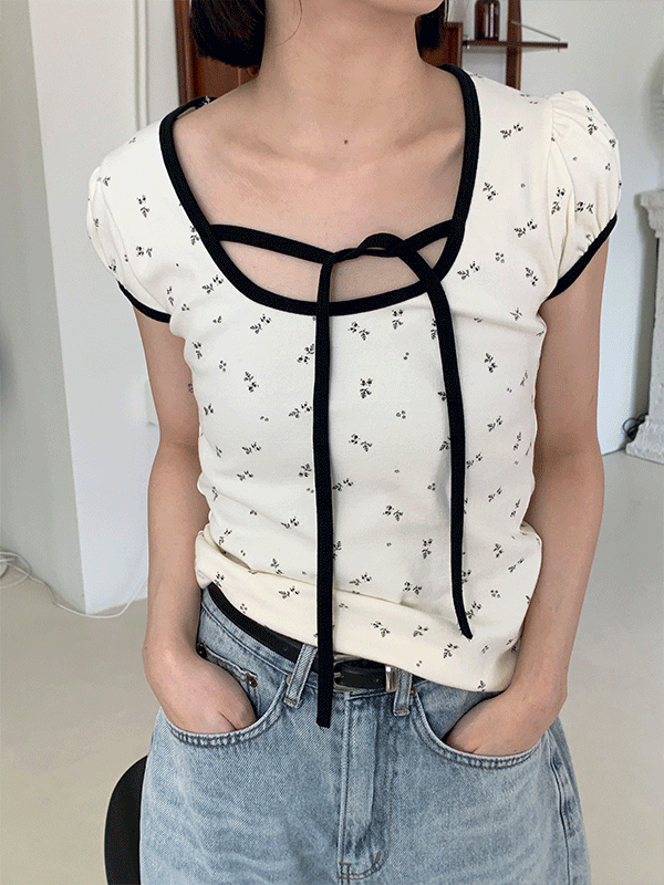 flower puff t-shirt