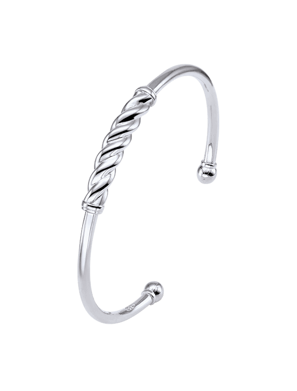 Twist crosier Bangle Bracelet