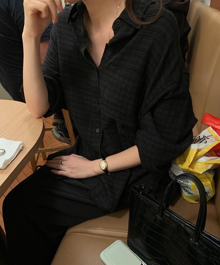 미뉴에트 [단독] Unfo check shirts (2color)