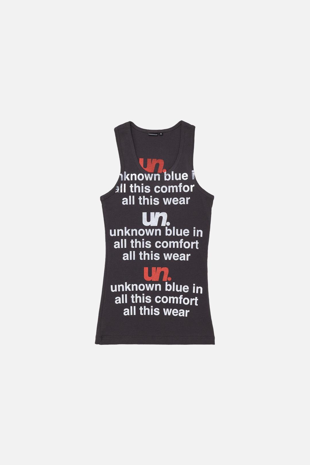 UNKNOWN BLUE Un.Running Sleeveless "Gray\" 언노운 블루 언.러닝 슬리브리스 \"그레이\"