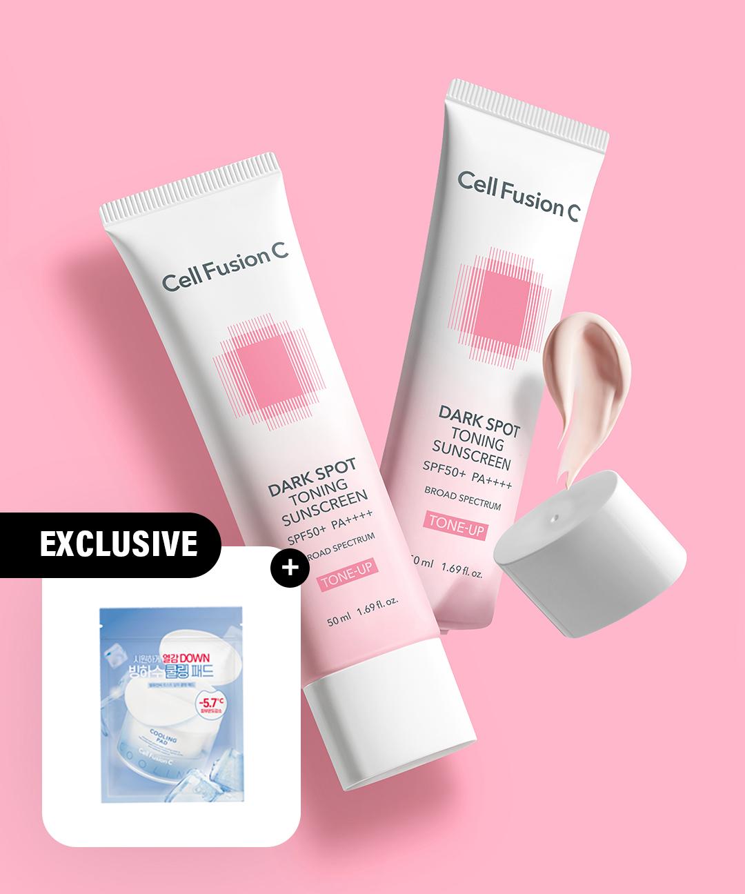 셀퓨전씨 [🎁쿨링패드10매] 셀퓨전씨 잡티 토닝 썬스크린 50ml+50ml