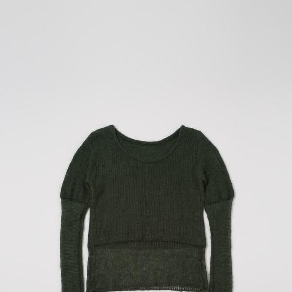 Layered Two-Way Knit (Deep Green)