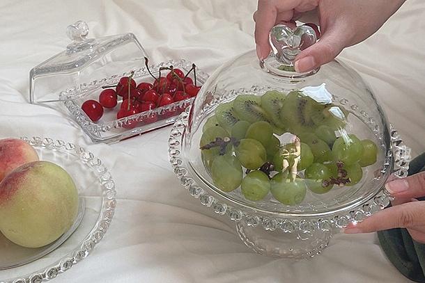 [해외] 케이크스탠드 디저트스탠드 돔포함