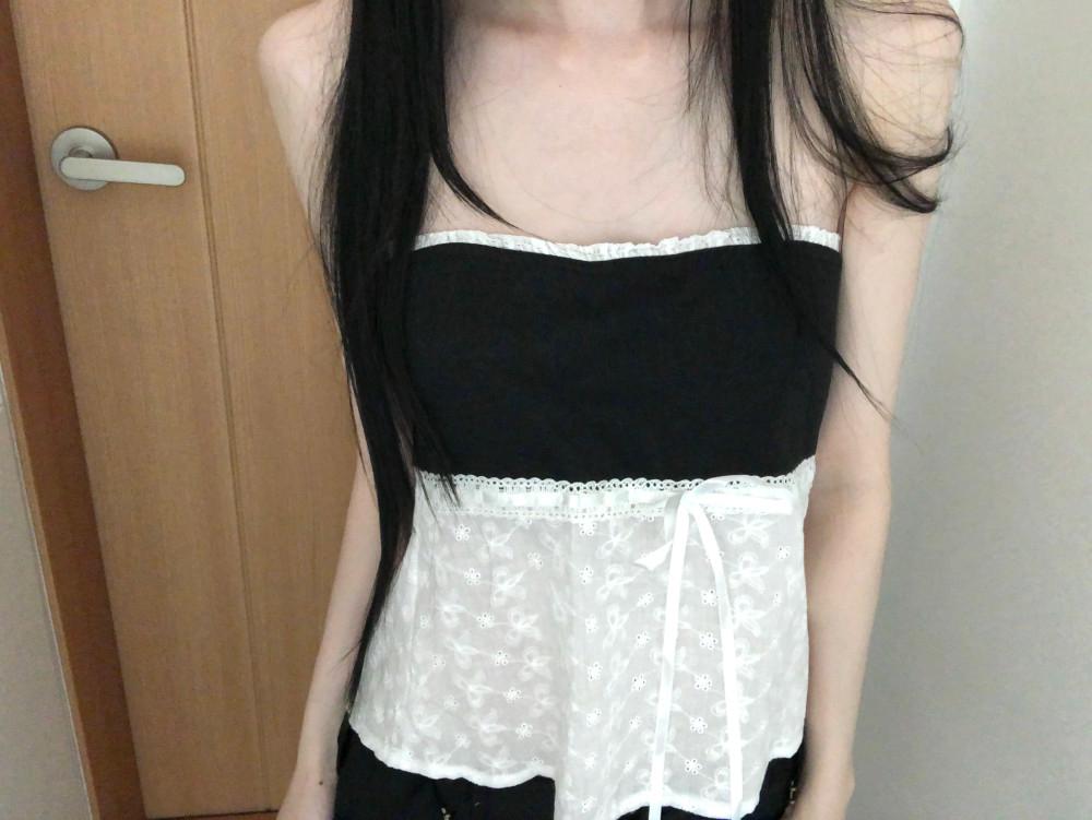 [위시엣일레븐] two tone tube top