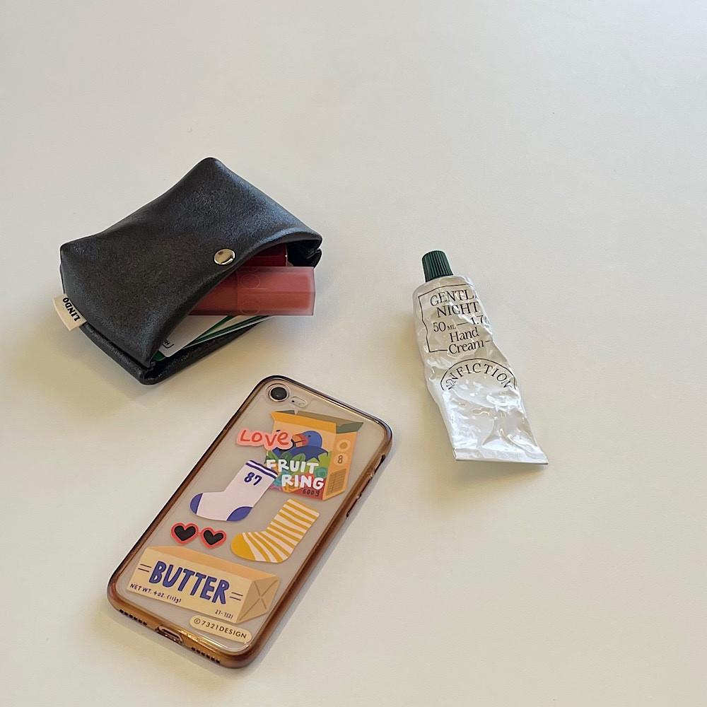 Silver Card Wallet (Black)