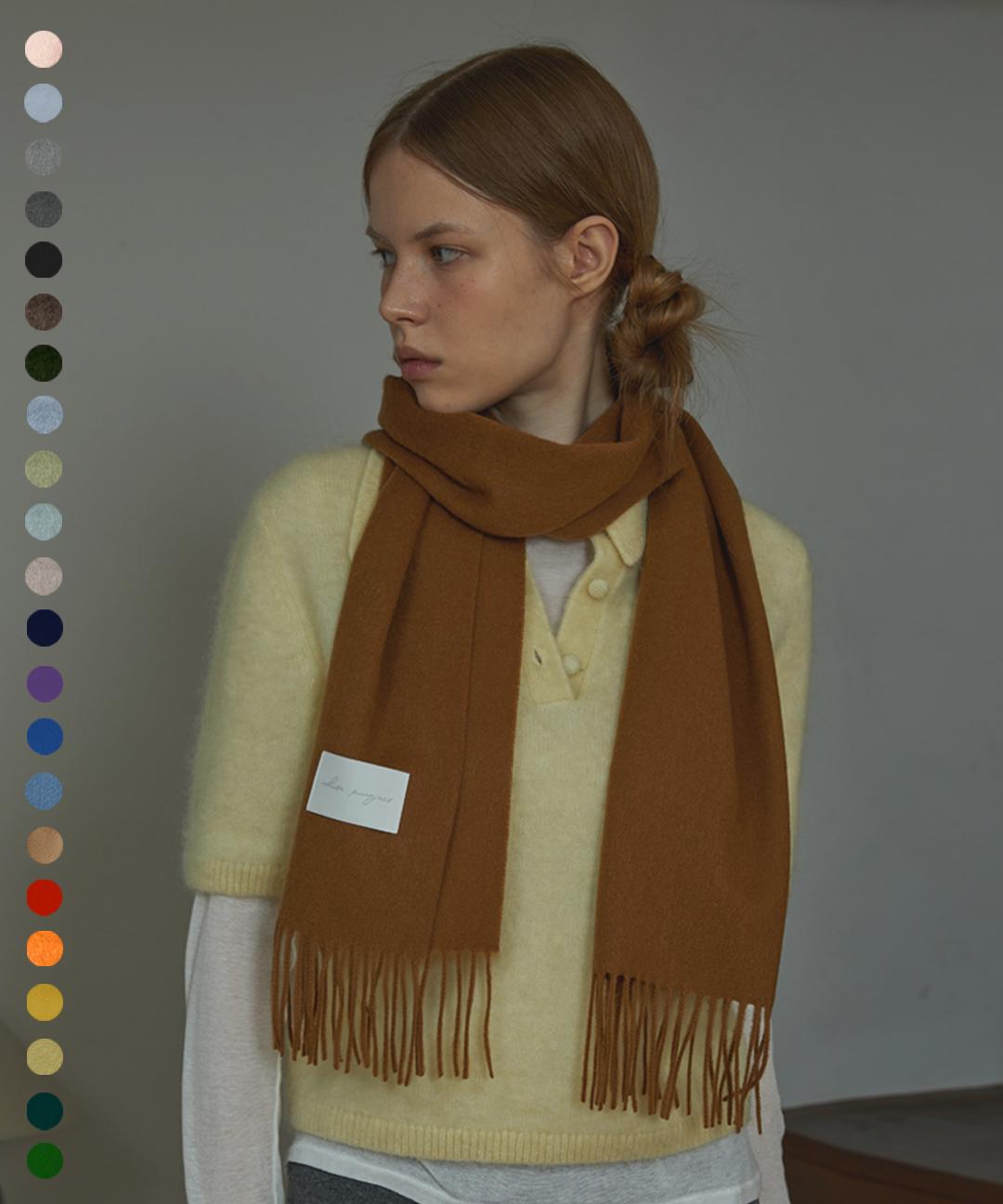 화이트프로젝트 [기프트박스 증정] LAMBSWOOL 100 MUFFLER_20COLOR