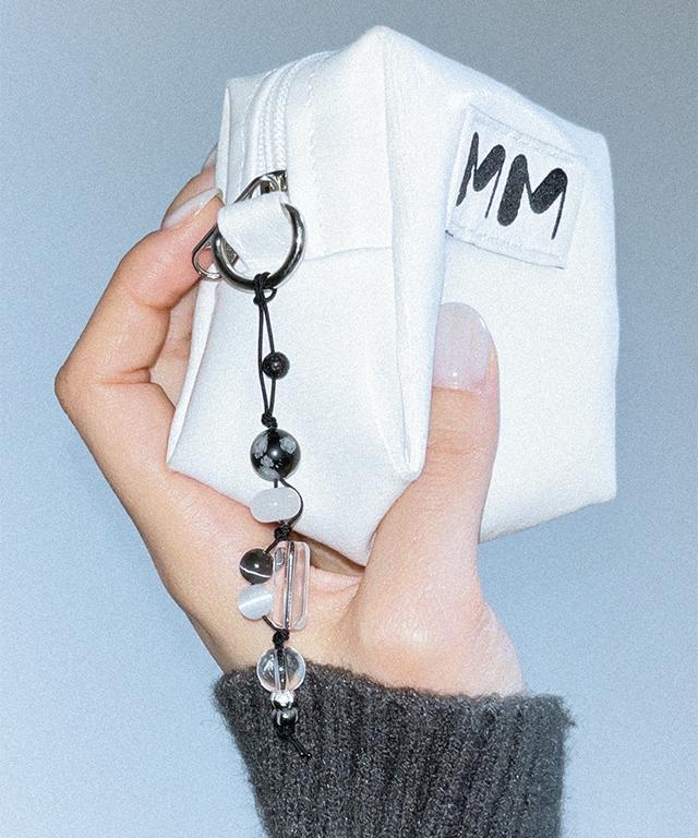 [무료배송] 설화석 매듭 원석 끈 키링