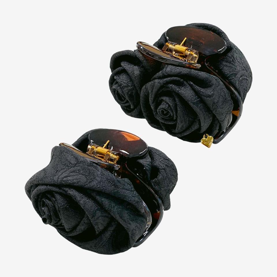 [1/22 순차 배송] Rosy-rose hair claw, BLACK