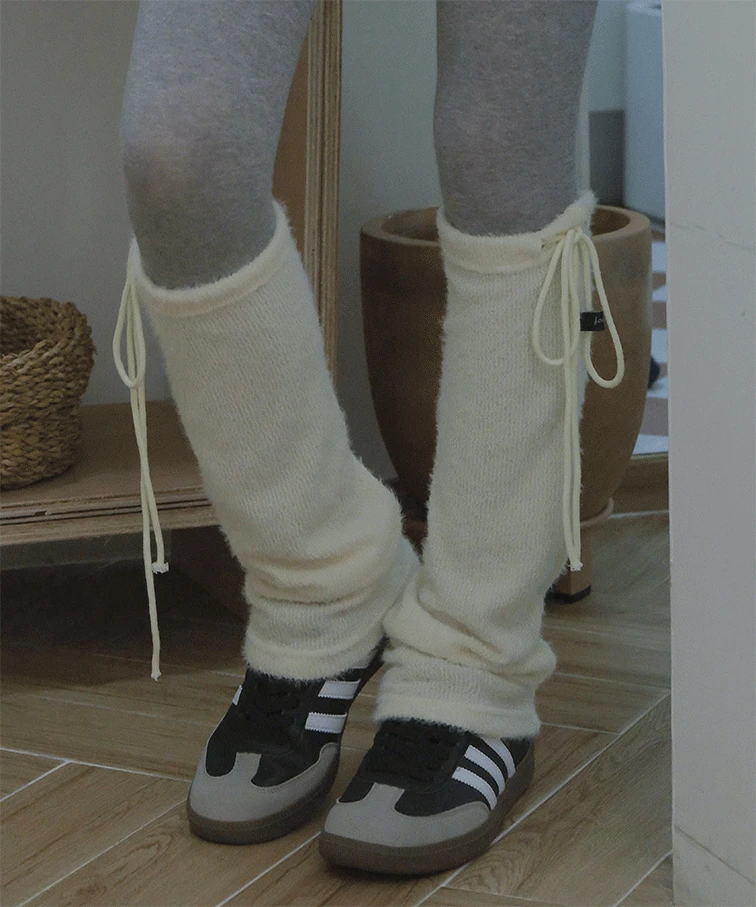 하니 스트링 부클 레그워머 2color