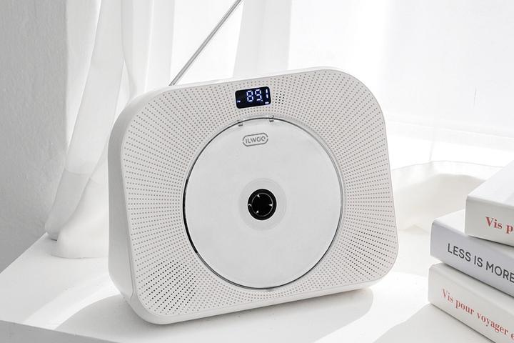 휴대용 무선 CD플레이어7 IW-CP7 블루투스 탁상용 FM라디오 USB 리모컨 백색소음기