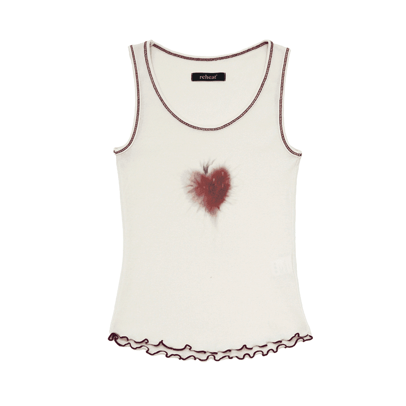 [REHEAT] THORN STRAWBERRY SLEEVELESS