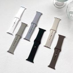 [🚚당일발송][2+1] 애플워치 스트랩 실리콘 밴드 루프 9 8 7 se2 울트라2