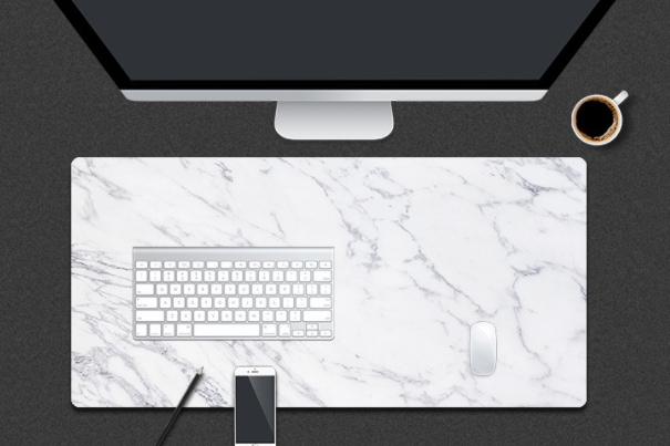 마블 대리석 무늬 가죽 마우스 장패드