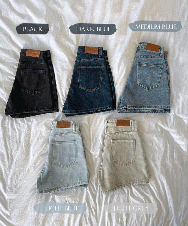 5컬러 올데이즈 청반바지(3.5부) - 3size