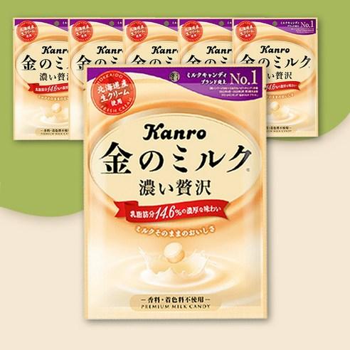 칸로 밀크 우유 캔디 사탕, 80g, 6개 - 일반하드캔디 | 쿠팡