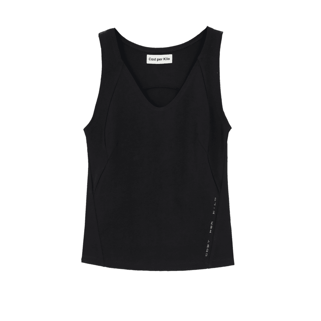 STRETCH TANK TOP BLACK