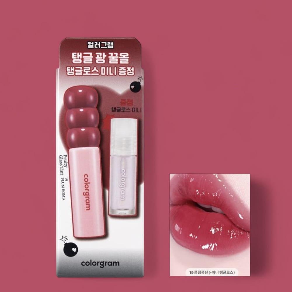 컬러그램 탕후루 탱글 틴트 19 플럼폭탄 (+미니 탱글로스)
