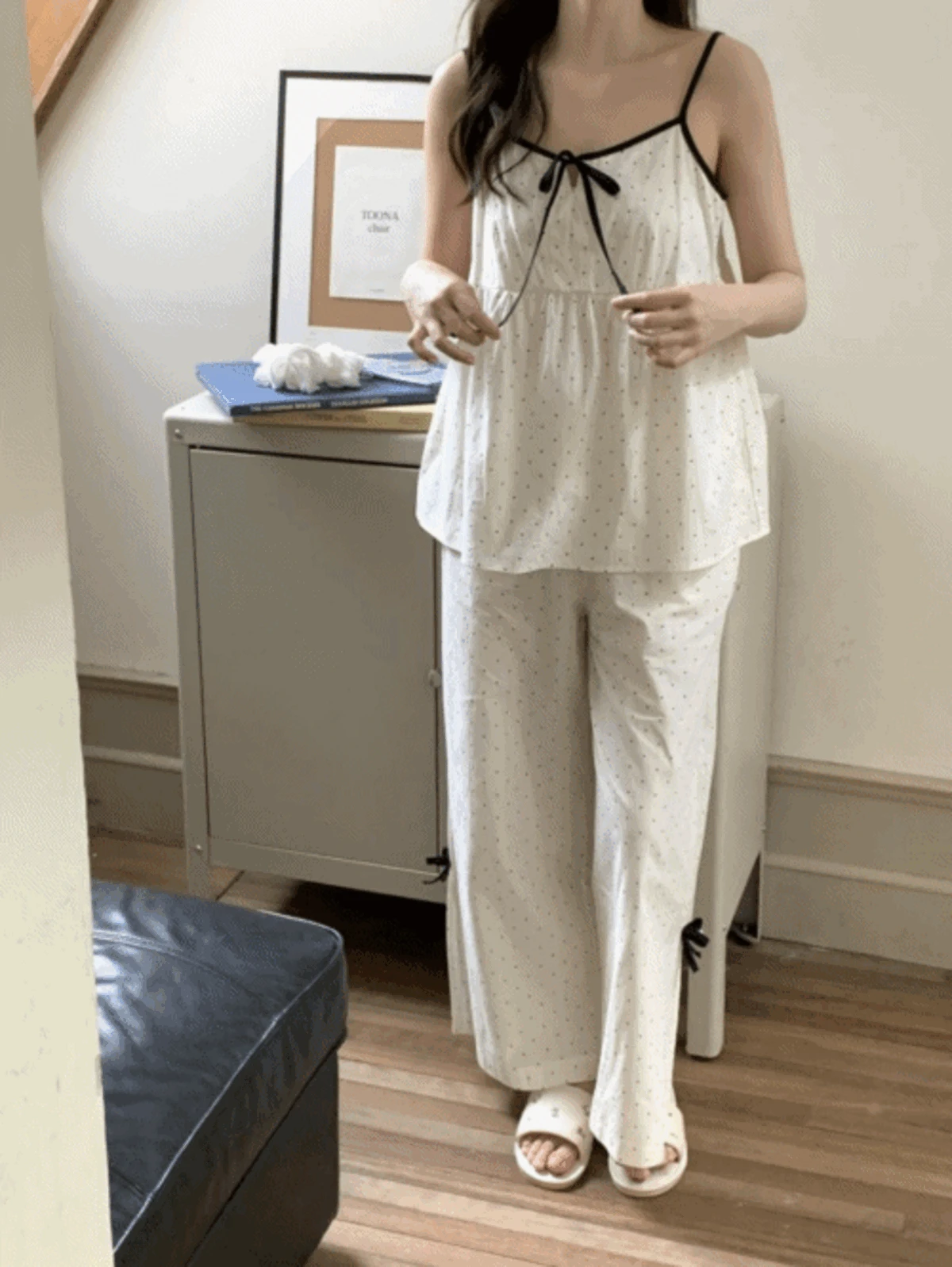 헬로 도트 나시 파자마 (긴바지 ver.)