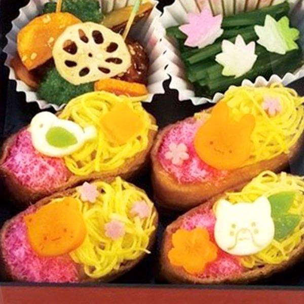 햄 야채 치즈모양틀 쿠키커터 도시락꾸미기 주먹밥데코 (6P 한세트6구 꽃 동물친구들)