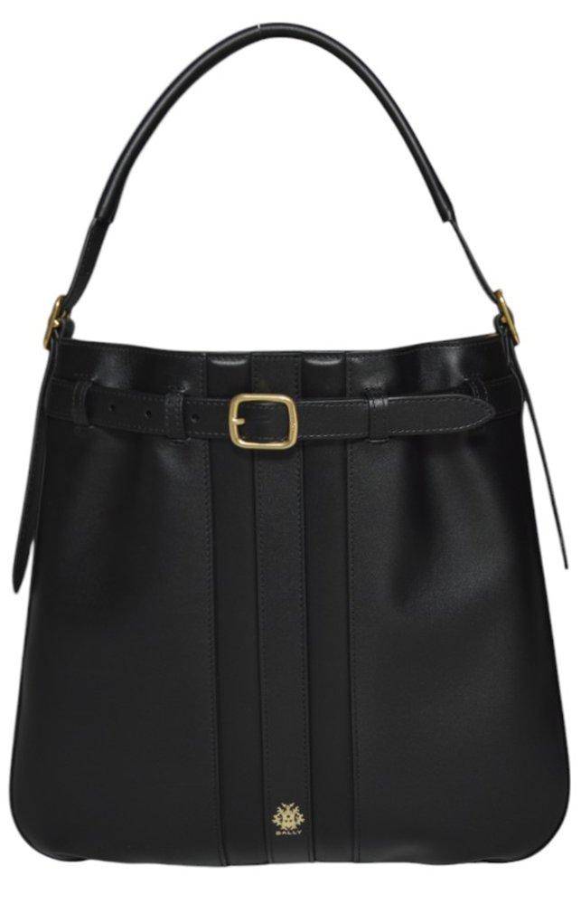Bally Logo Stamped Buckle Detailed Shoulder Bag